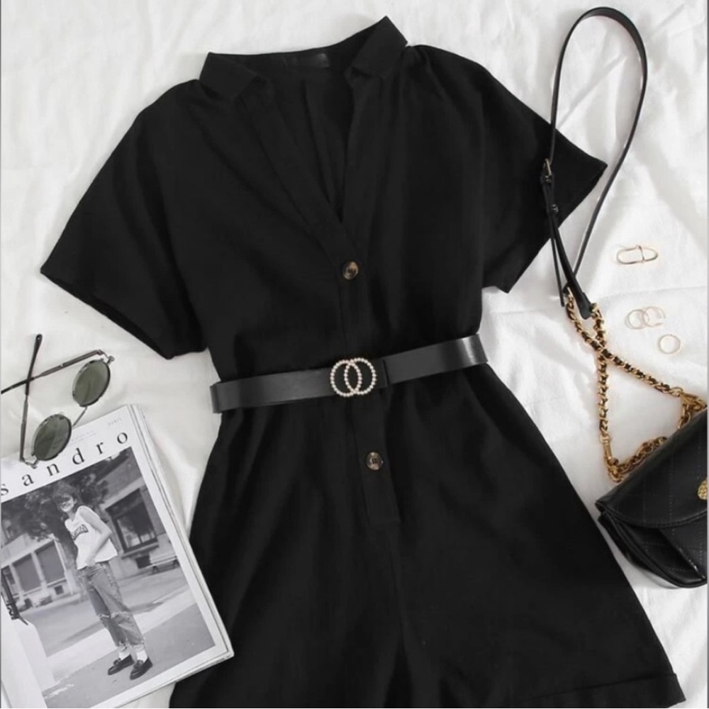 Black Summer Romper 🖤